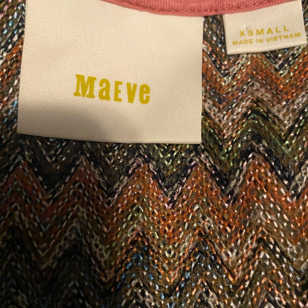 Maeve Multicolor Zigzag High-Low Dress - Picture 2 of 6